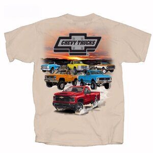 Chevy Chevrolet Trucks Through the Generations Short Sleeve T-Shirt NEW FastShip